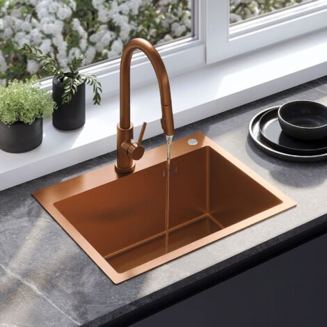 ÉVIER EN ACIER REA LIAM BRUSH COPPER