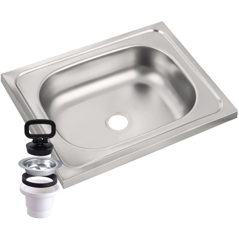 Évier En Acier Rectangulaire À Un Bac 4524