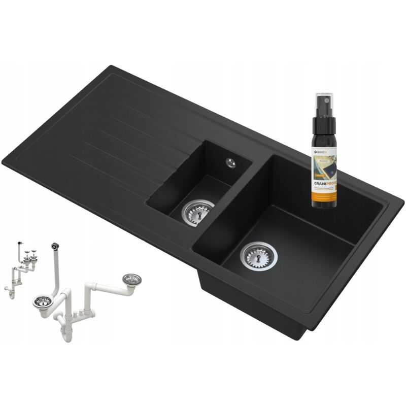 Granitan - vier en granit 1.5 bols 6 couleurs