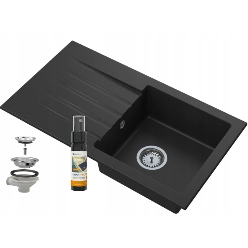 Évier En Granit Avec Égouttoir Évier De Cuisine 6 Couleurs