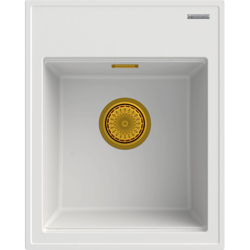 Granitan - vier en granit blanc siphon gold alor