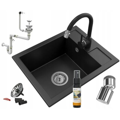 Evier en granit  mitigeur siphon click klak perlator 85111896