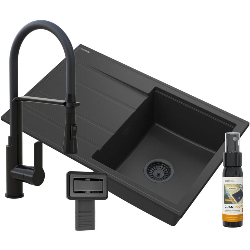 Évier En Granit Noir Ensemble De Cuisine Timor