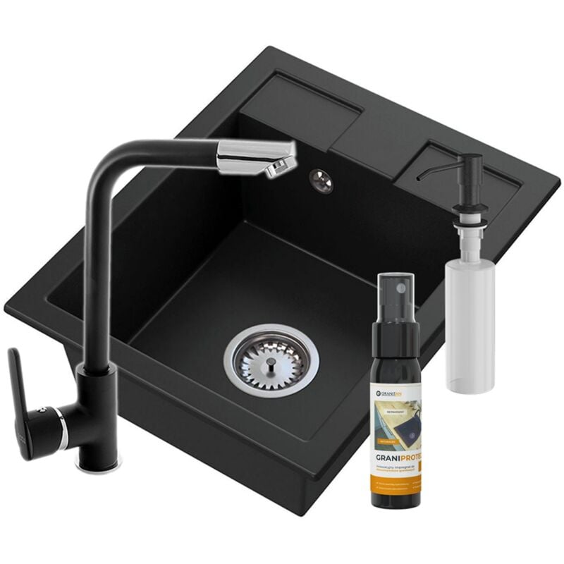 Granitan - vier en granit+boîtier+ensemble de dosage