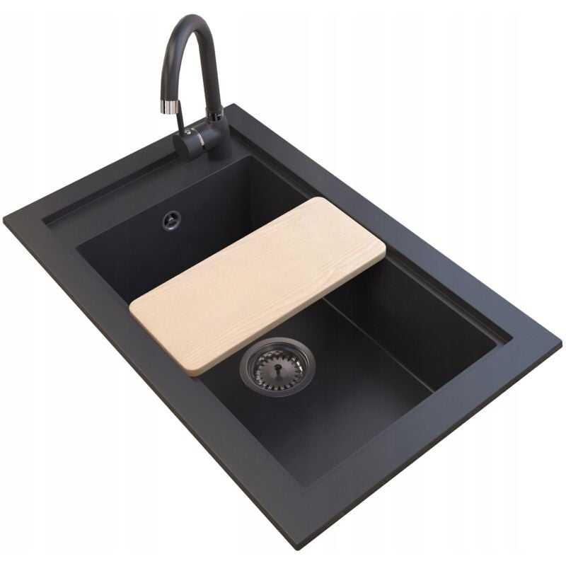 Granitan - vier en granit+mélangeur en granit+siphon