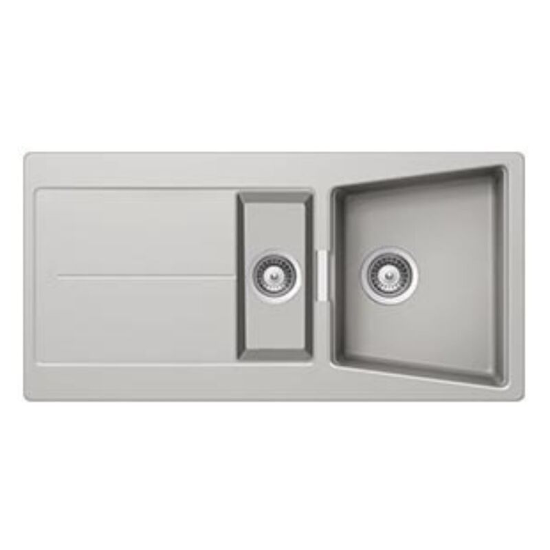 Smeg - Evier encastrable avec 2 cuves et égouttoir réversible 100x50 cm LC102AL