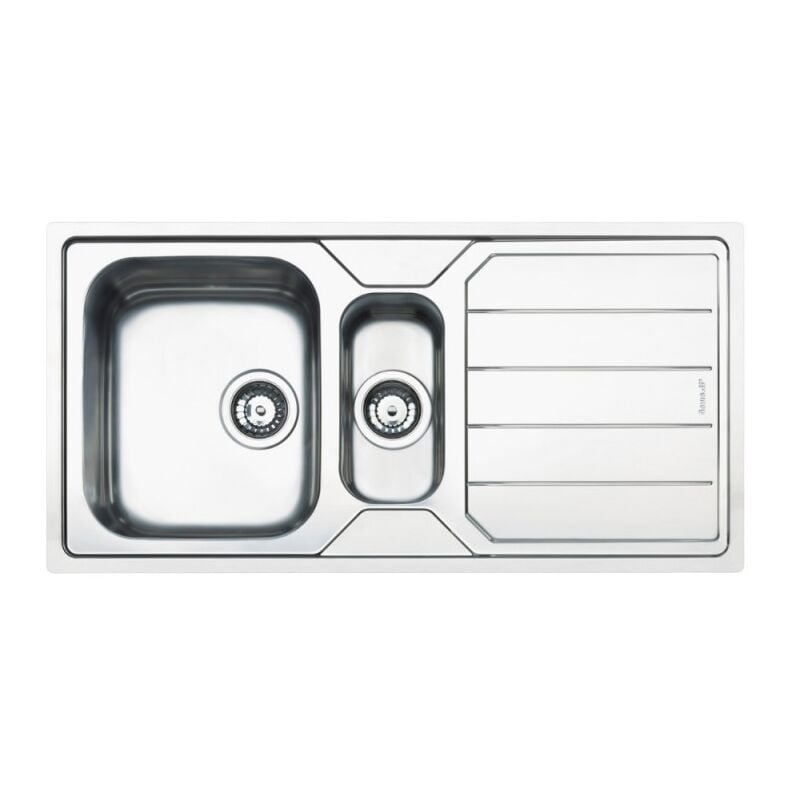 Smeg - Evier encastrable avec 2 cuves et égouttoir réversible 100x50 LFB112