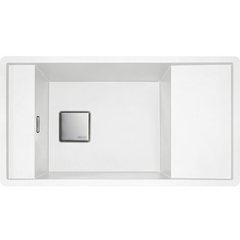 Évier encastrable Franke Frames FSG 611-88 1 bac Blanc Artic 877 x 495 mm