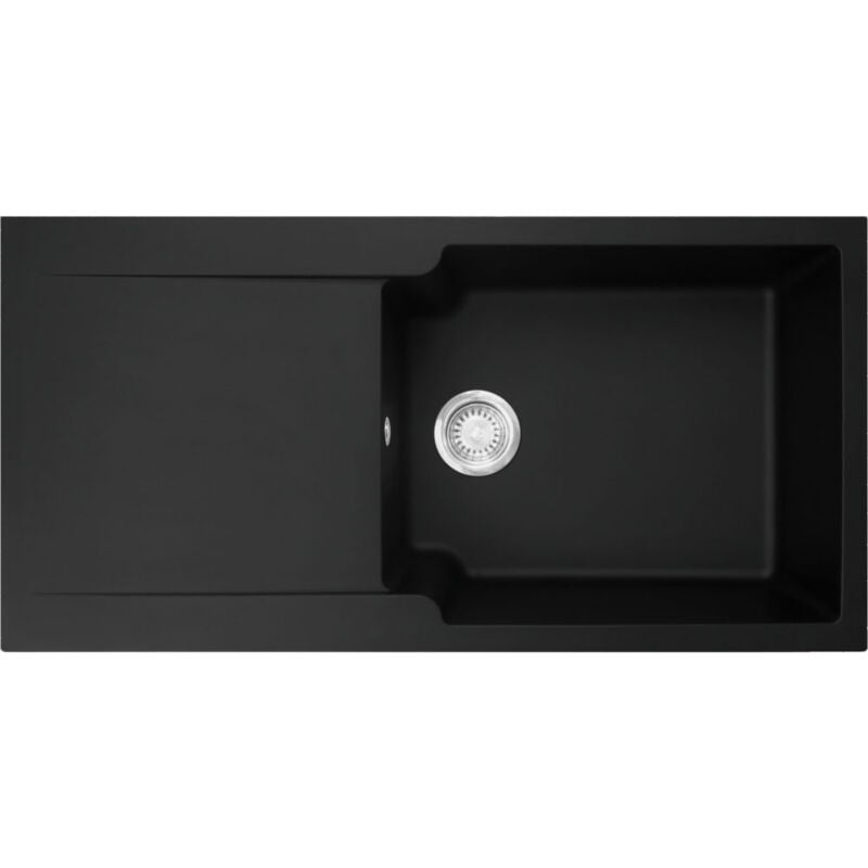 Vier Kite Fradeko 611-100 - noir - 1000 x 500 x 210 mm - sous-meuble 60 cm - vidage manuel Franke