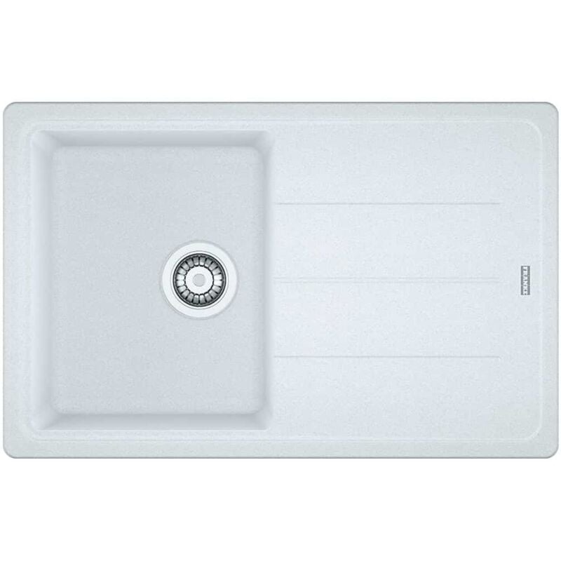 Franke - Evier Basis Fragranit+ BFG611-78 - Blanc Artic (moucheté)