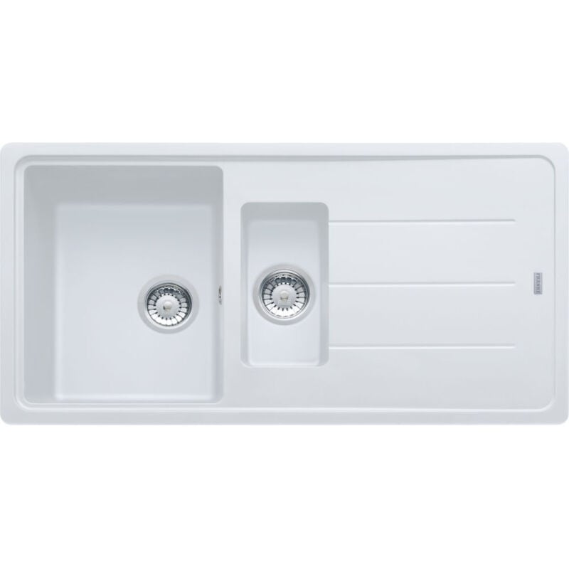 Franke - Evier Basis Fragranit+ BFG651 - Blanc Artic (moucheté)
