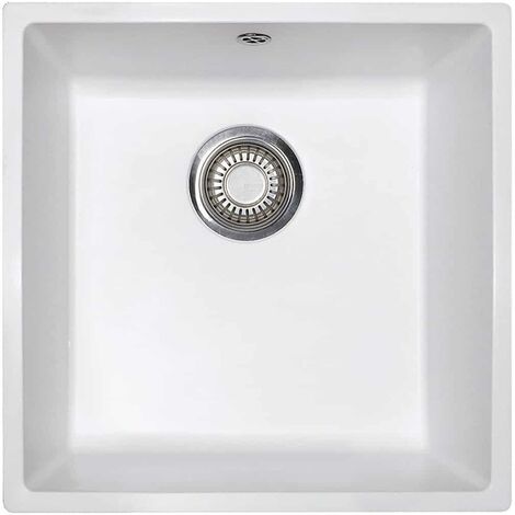 Evier Franke Domus DMD110-40 - Blanc Artic (moucheté)