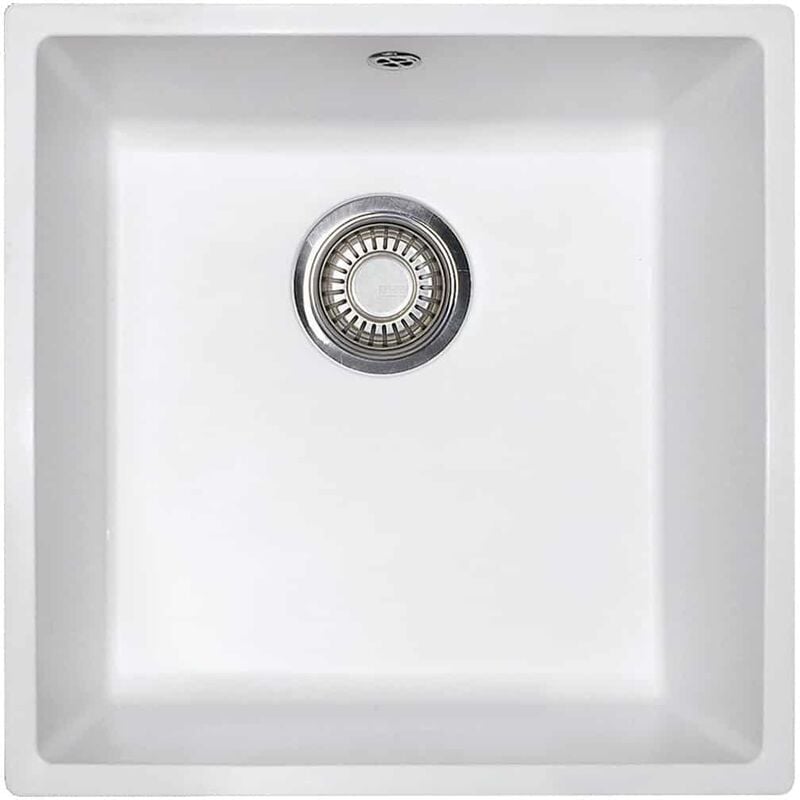 Evier Franke Domus DMD110-40 - Blanc Artic (moucheté)