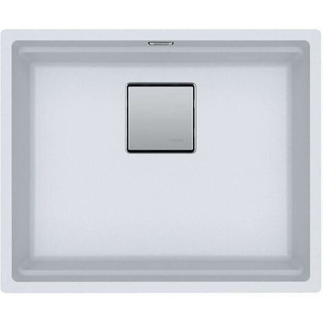Evier Franke Kubus 2.0 Fragranit+ KNG110-52 - Blanc Artic (moucheté) - Vidage : Automatique