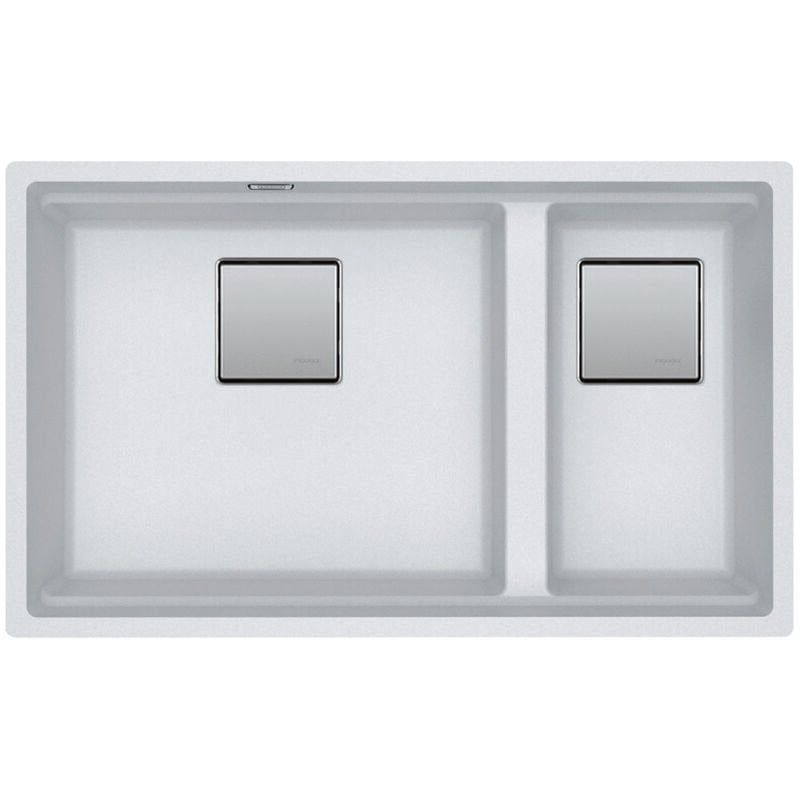 Cuve Kubus 2.0 Fragranit KNG 120 - Blanc Artic - Bonde Automatique - 760 x 460 x 200/200 mm - Franke