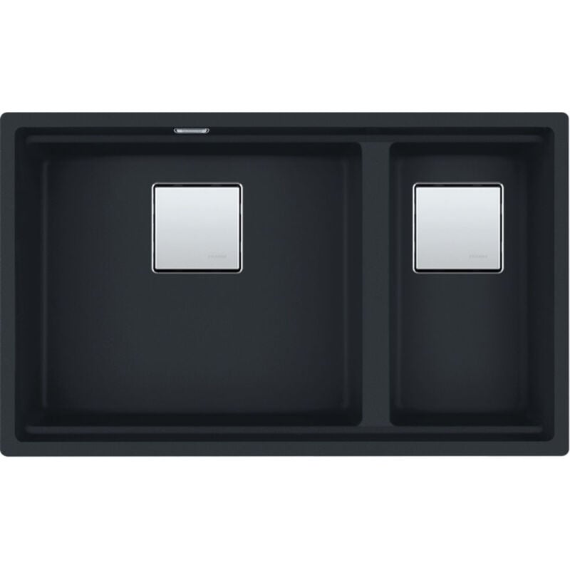 Cuve Kubus 2.0 Fragranit kng 120 - Noir mat - Bonde Automatique - 760 x 460 x 200/200 mm Franke