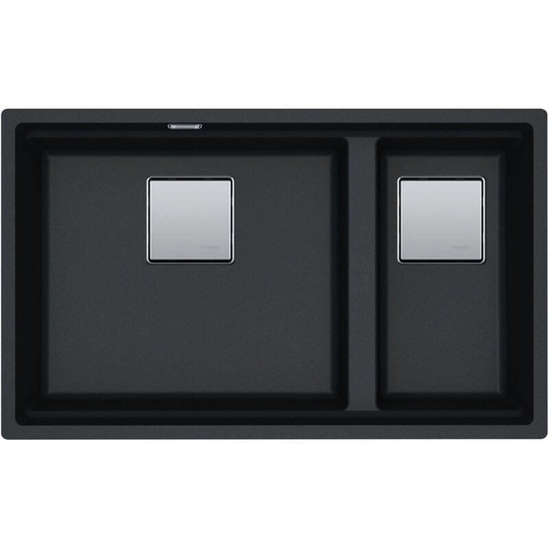 Franke - Cuve Kubus 2.0 Fragranit kng 120 - Onyx - Bonde Automatique - 760 x 460 x 200/200 mm