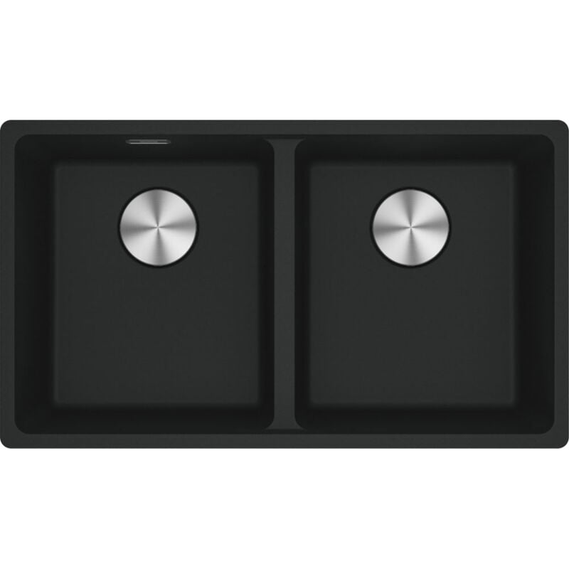 Cuve Maris Fragranit mrg 120-35-35 - Noir mat - Manuel - 753 x 433 x 200 mm (sous-meuble 80 cm) Franke