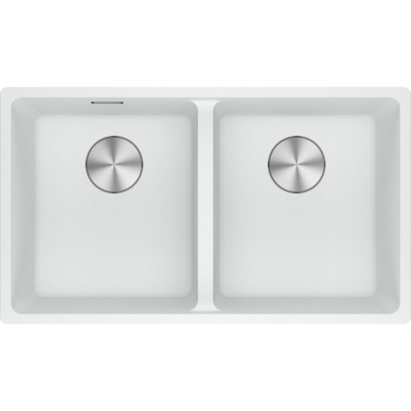 Cuve Maris Fragranit mrg 120-35-35 - Blanc Artic - Automatique - 753 x 433 x 200mm (sous-meuble 80 cm) Franke