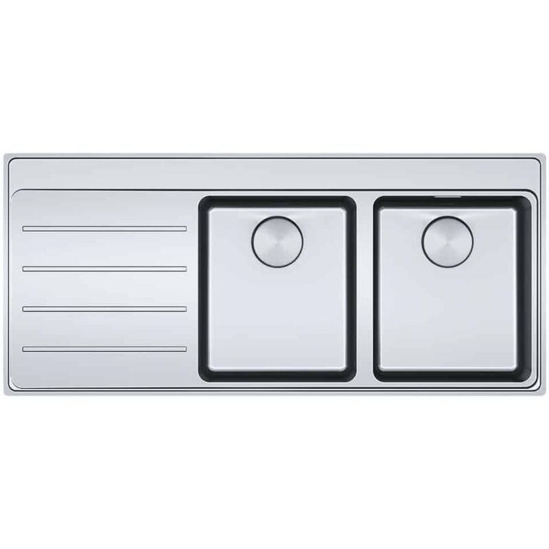 Evier Franke Mythos Inox MYX221 - 000000 - Egouttoir a gauche