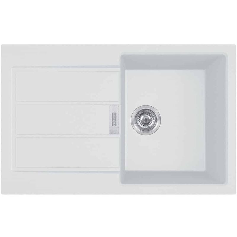 Evier Franke Sirius 2 Tectonite S2D611-78 - Blanc Artic (moucheté)