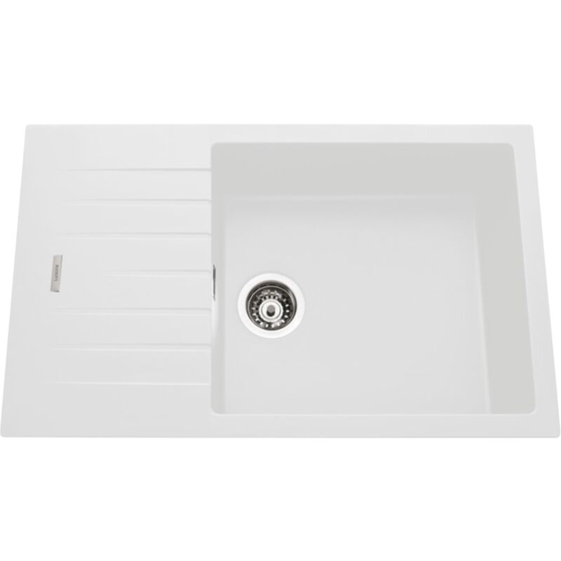 Luisina - vier granit blanc albey 1 grand bac - 1 petit égouttoir