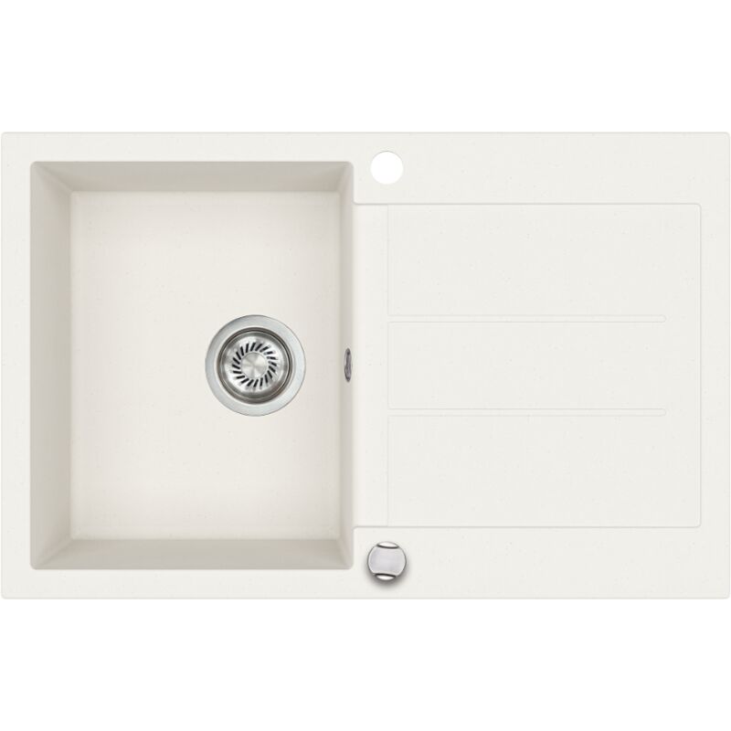 Helika - vier granit blanc tesis 1 bac 1 égouttoir