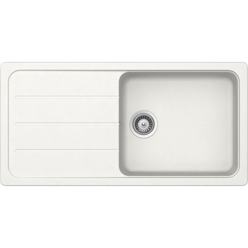 Schock - vier granit blanc formhaus 1 grand bac 1 égouttoir