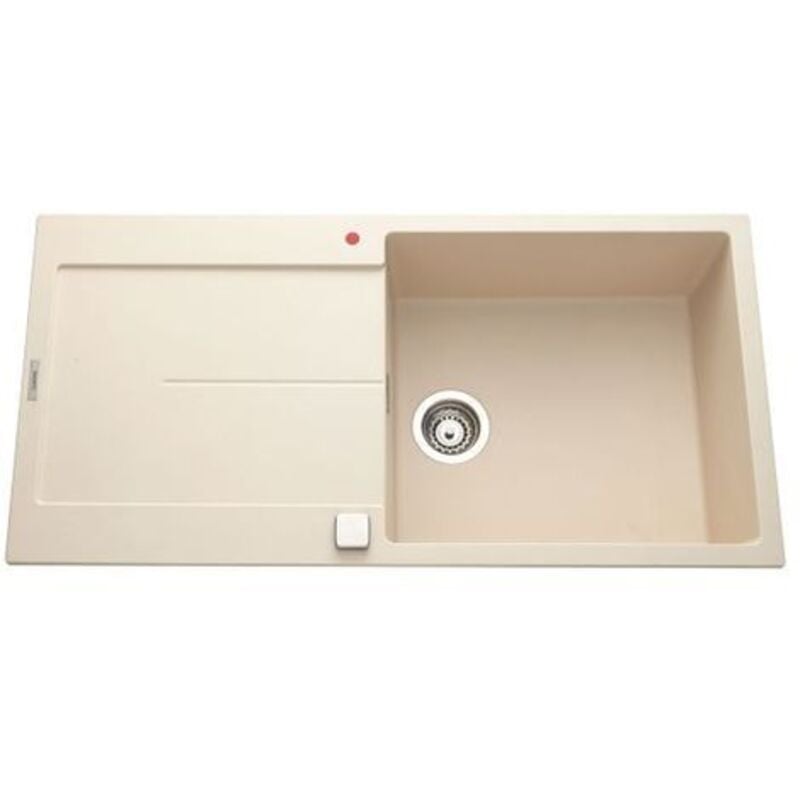 Évier granit champagne Luisina TAM TAM 1 grand bac 1 égouttoir