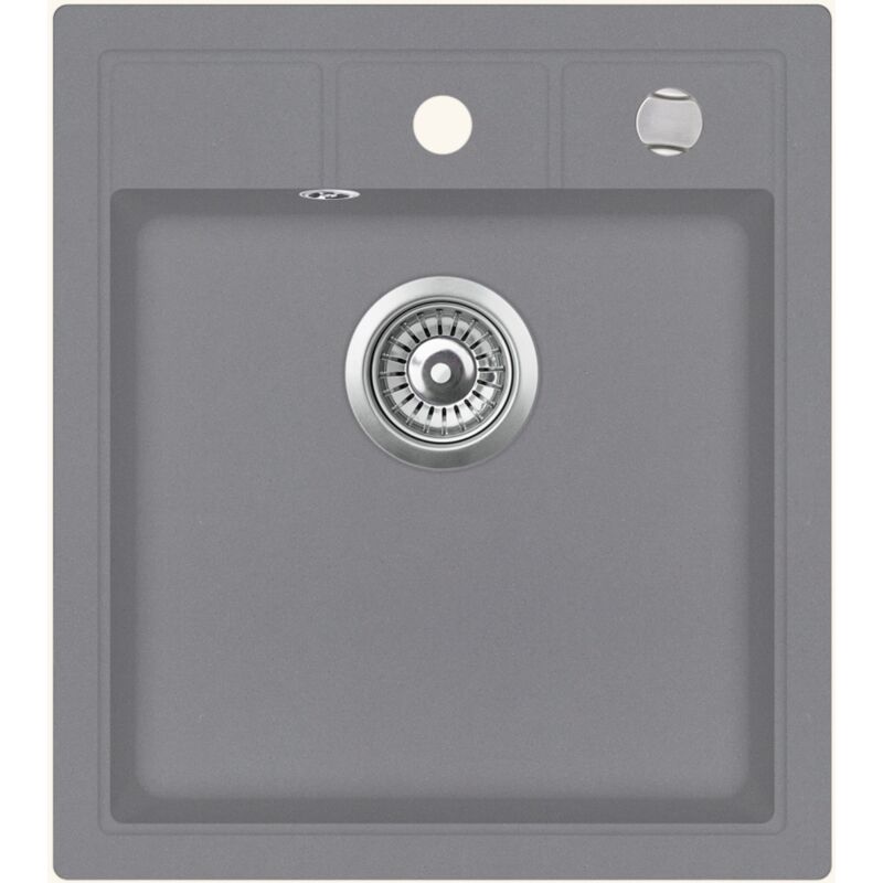 Evier granit gris Aquasanita NOVAQ 1 bac