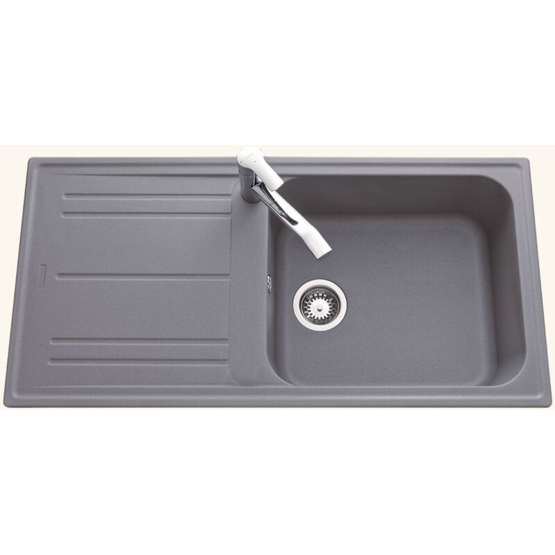 EWI - vier granit gris holiday 1 grand bac - 1 égouttoir