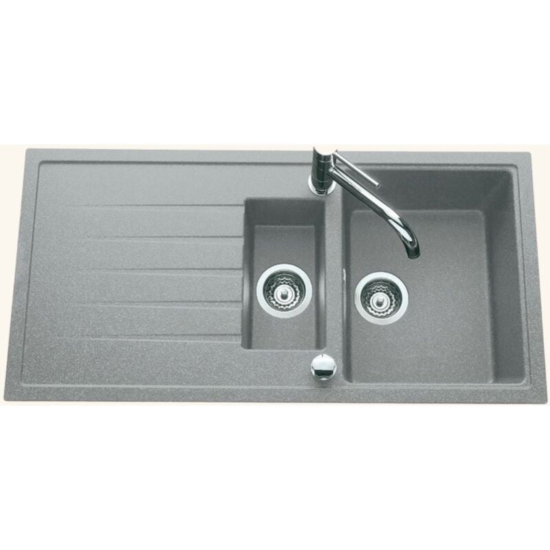 EWI - vier granit gris icauna 1 bac 1/2 - 1 égouttoir