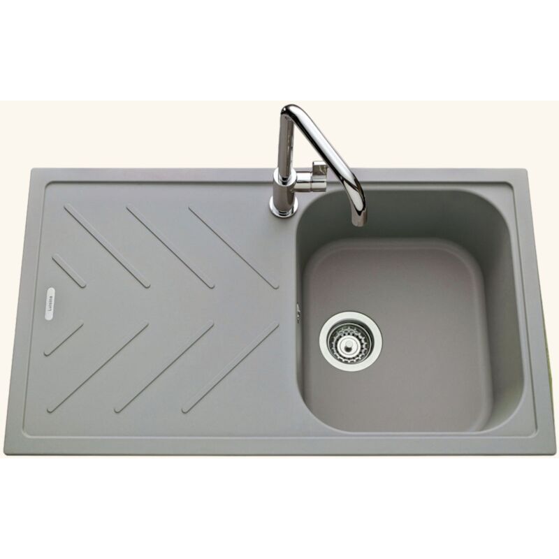 Luisina - vier granit gris arpege 1 bac 1 égouttoir