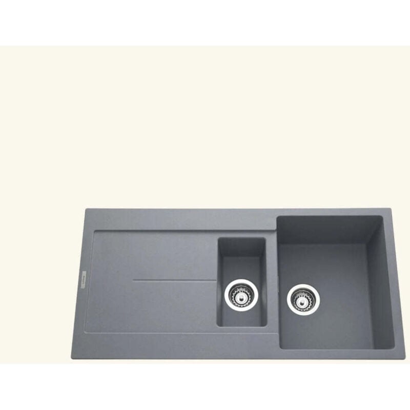 Luisina - vier granit gris tam tam 1 bac et demi - 1 égouttoir