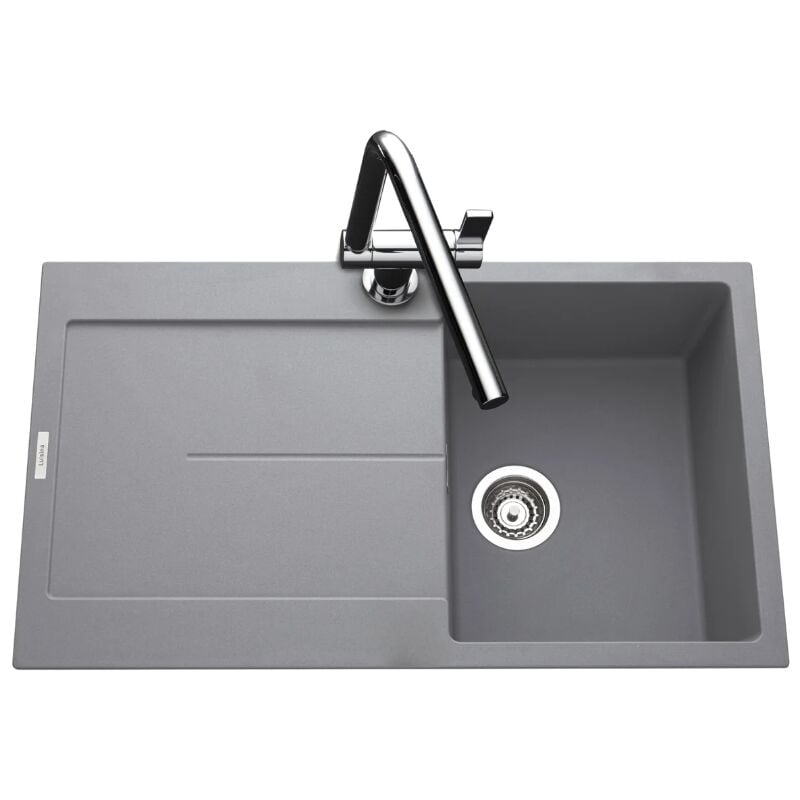 Luisina - vier granit gris tam tam 1 bac 1 égouttoir