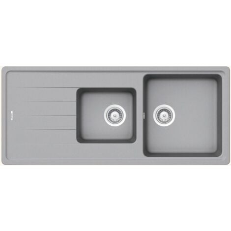 Évier granit gris Schock ELEMENT 2 bacs 1 égouttoir