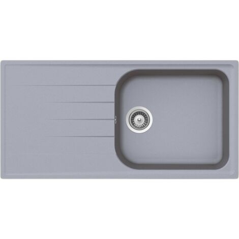 Évier granit gris Schock VIOLA 1 grand bac 1 égouttoir