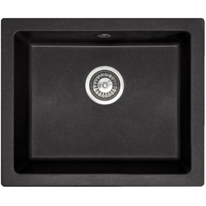 REA - vier granit nels black 1 cuve noir 56x46 cm