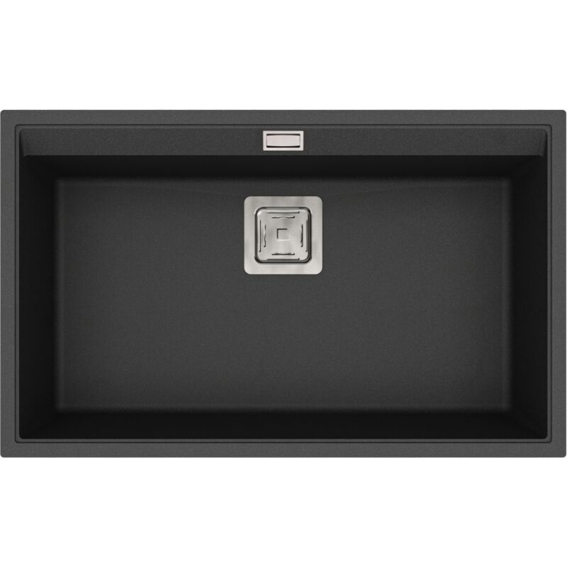 Helika - vier granit noir delis 1 grand bac