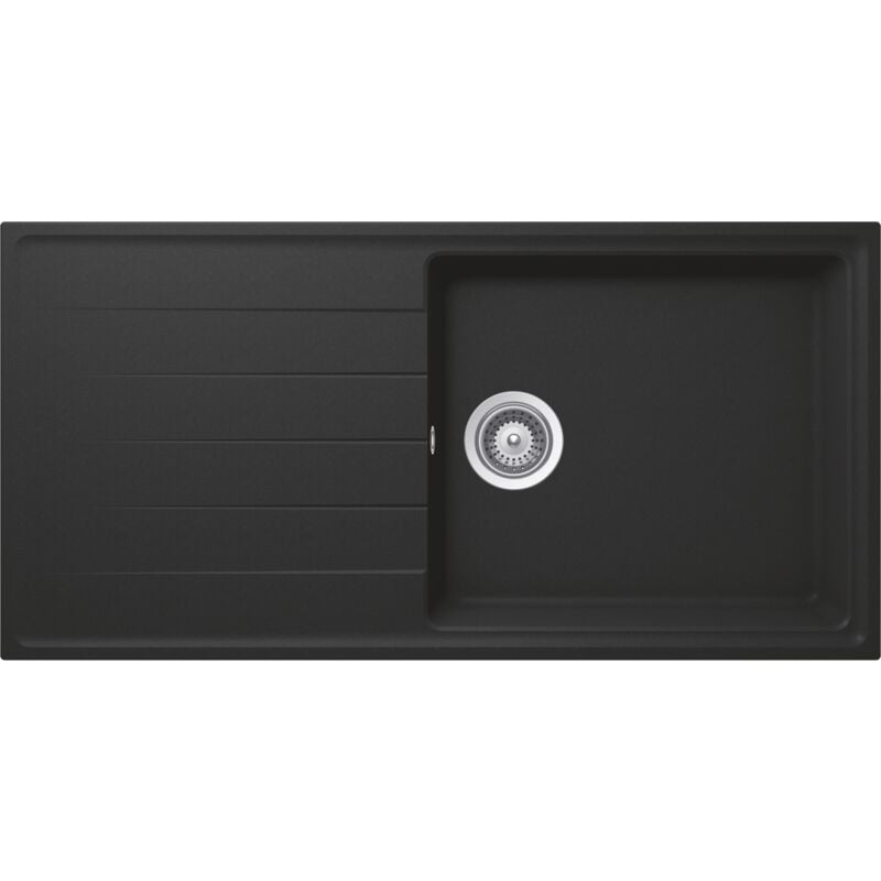 Schock - vier granit noir element 1 grand bac 1 égouttoir