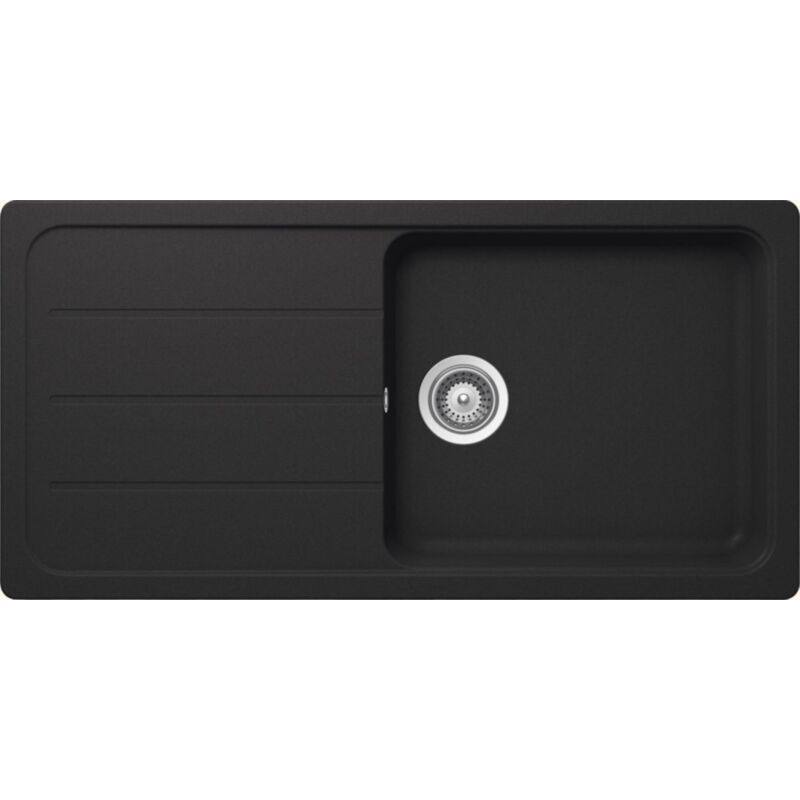 Schock - vier granit noir formhaus 1 grand bac - 1 égouttoir