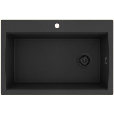 Evier granit Turtl LARGUS noir 1 bac XL 840x560
