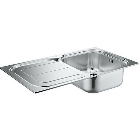 Stradour evier cuisine a encastrer 2 bacs + 1 égouttoir arena - résine -  116 x 50 cm - noir STRADOUR Pas Cher 