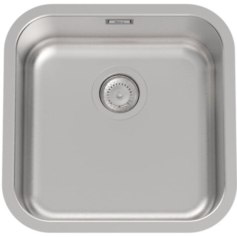 Evier inox 1 bac PORTO - ROCA Dimensions : 450x450x180 mm