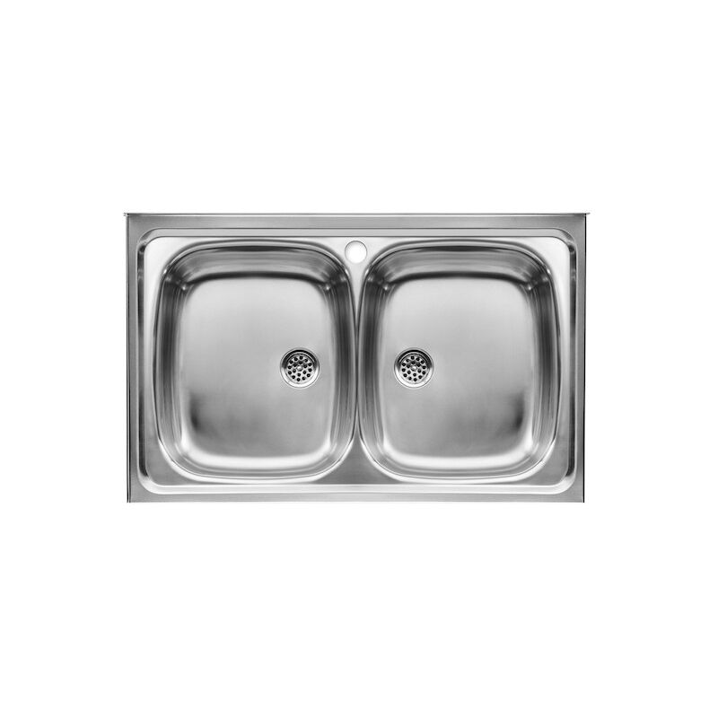 Evier à deux cuves E - ROCA Dimensions : 800x500x155 mm