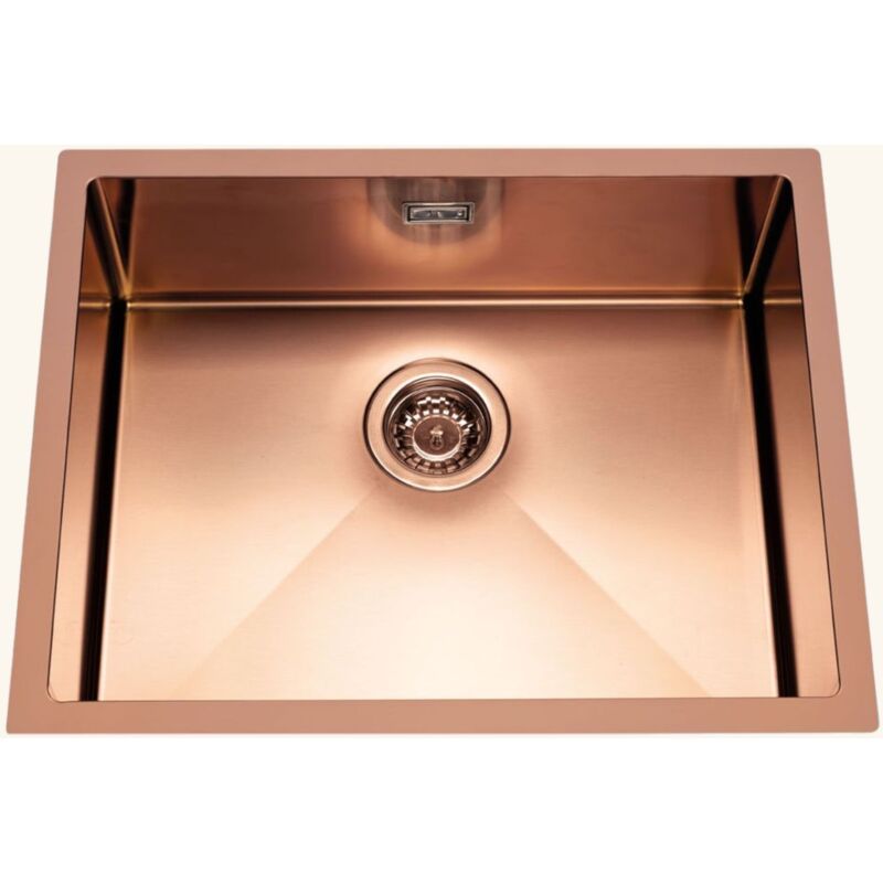 Évier inox cuivre Luisina PANDORE 1 bac 570x450