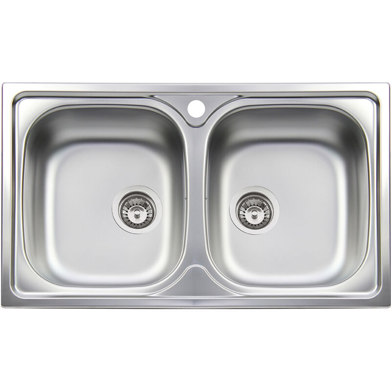 Apell - Evier Inox Encastrable 2 Bacs 86 cm