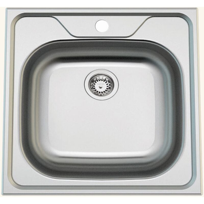 EWI - vier inox opale 1 bac carré 480