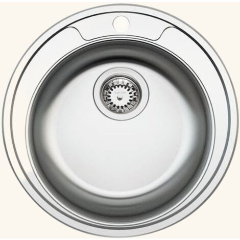 Évier inox Ewi OPALE 1 bac rond 480