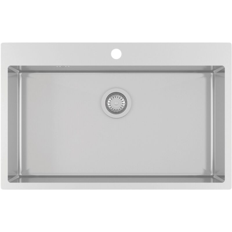 Evier inox lisse Helika luny 1 bac 790x505 mm